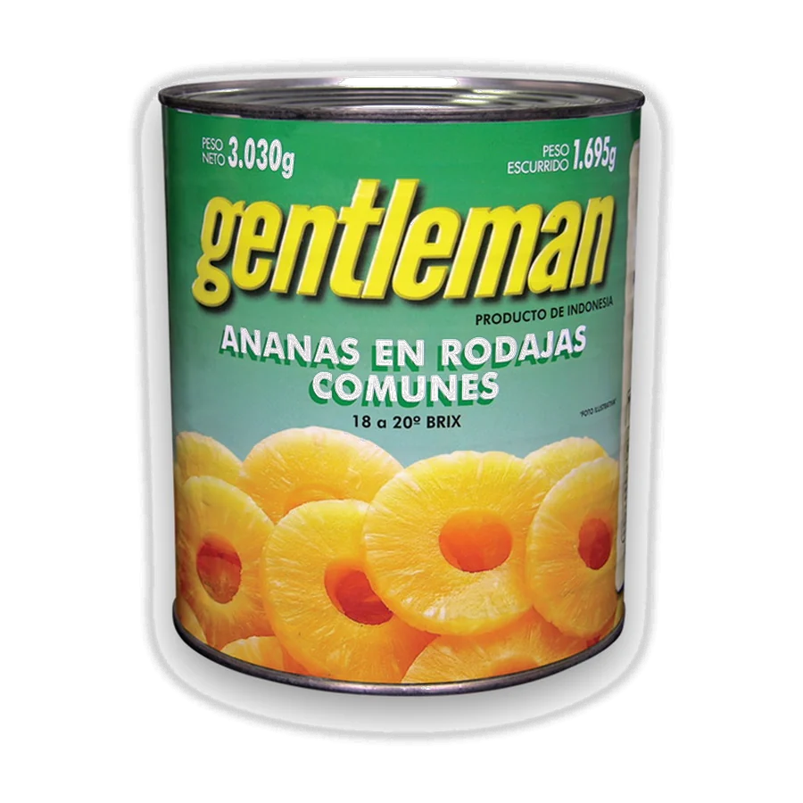 Ananás en Rodajas – Gentleman — envase