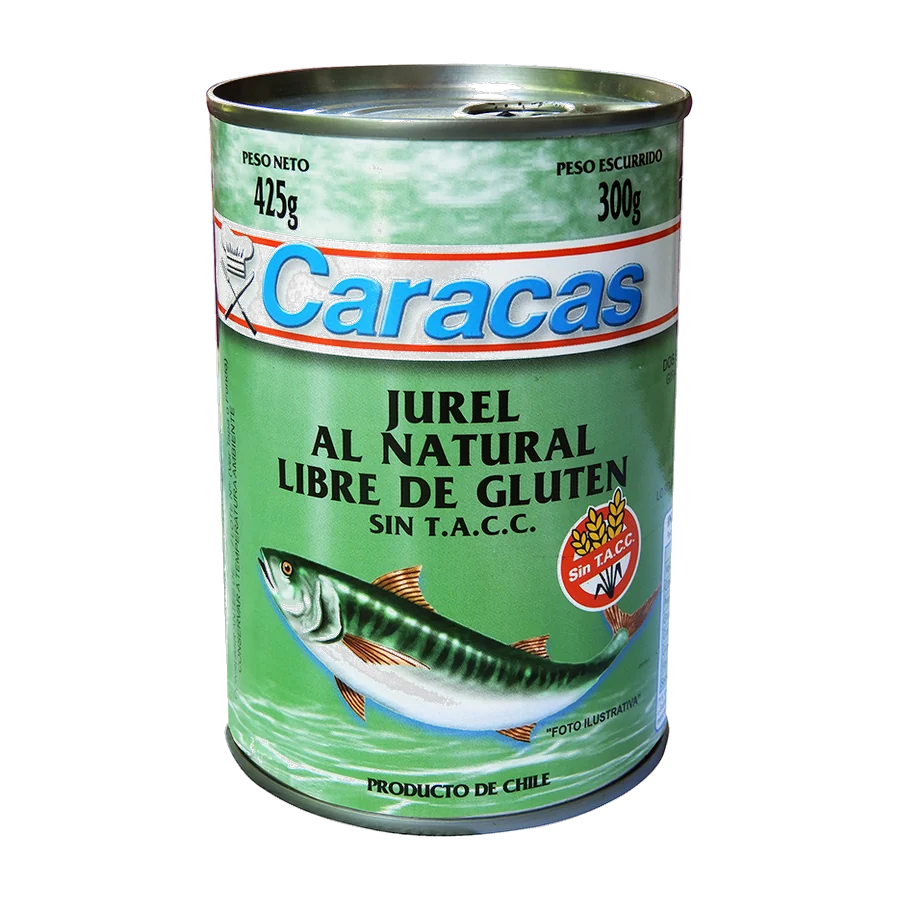 Lata Jurel al Natural – Libre de Gluten — envase