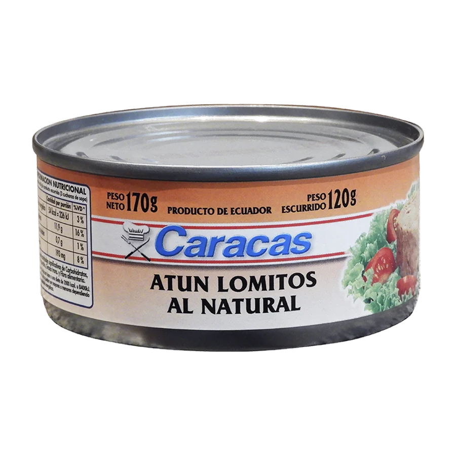 Lomitos de Atún al Natural – Caracas — envase