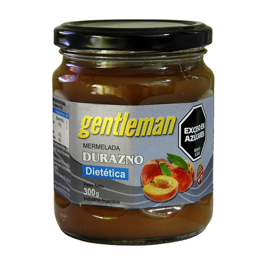 Mermelada de Duraznos Diet — envase