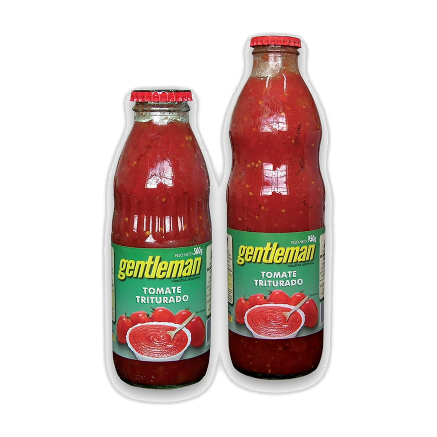 Tomate Triturado en Botella y lata – Gentleman — envase